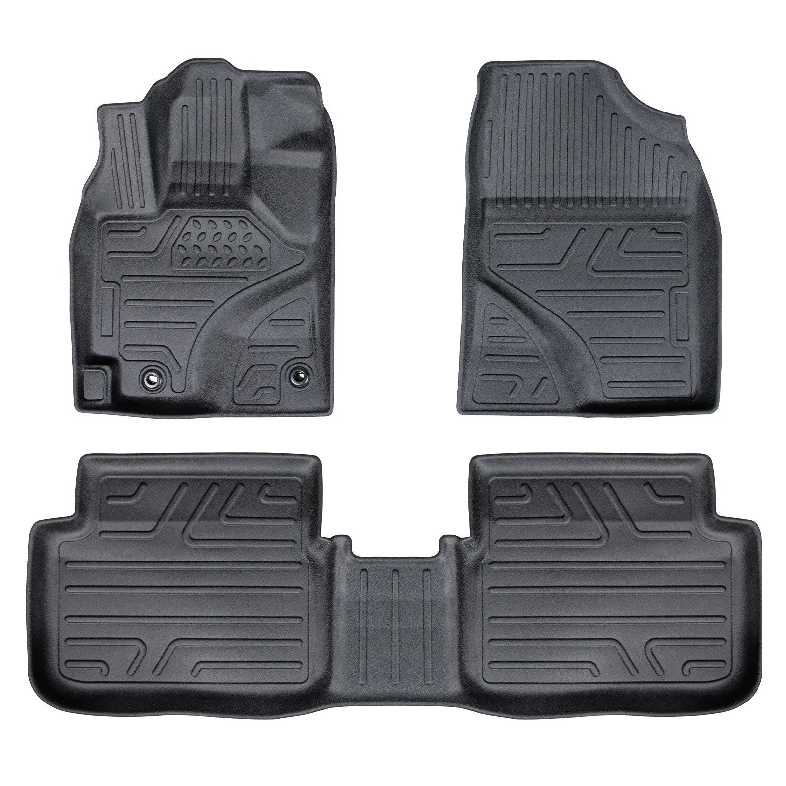 Set of 4 TPE Rubber All Weather Floor Mats for Toyota Corolla (2014–2019)