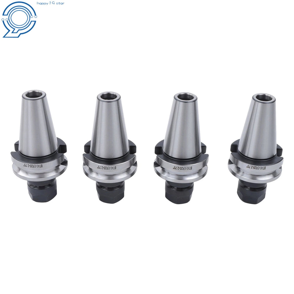 4PC BT40 ER20 Tool Holder Set for (2.75" Gage Length)