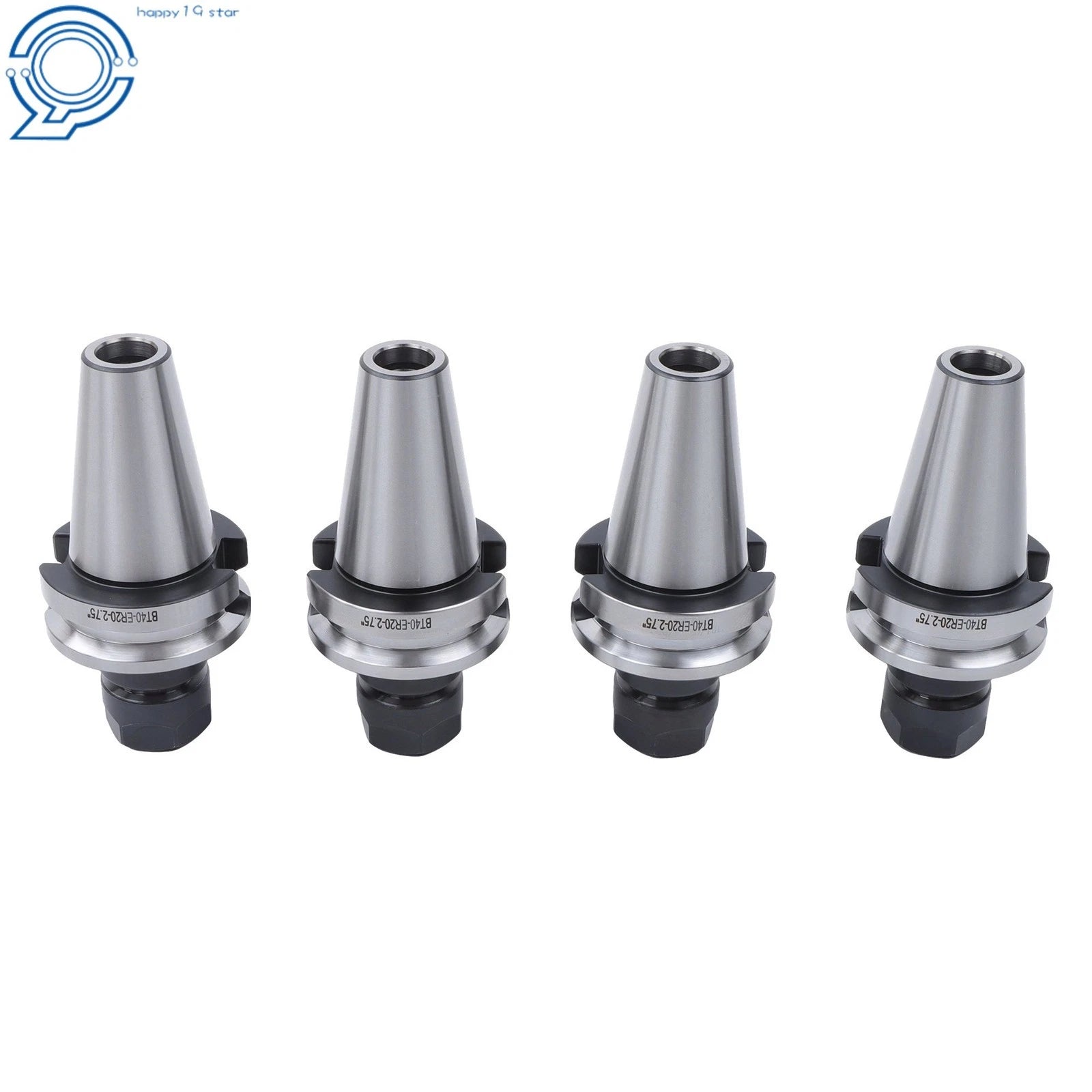 4PC BT40 ER20 Tool Holder Set for (2.75" Gage Length)