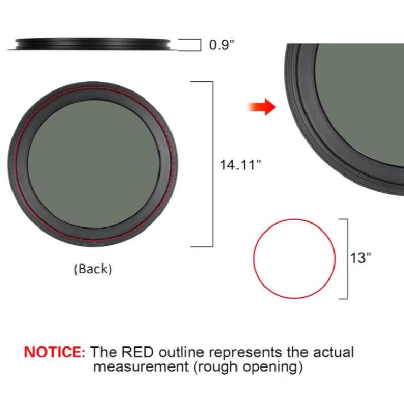 Round Fixed Window for RV Camper (1-5/8" Wall Thickness)