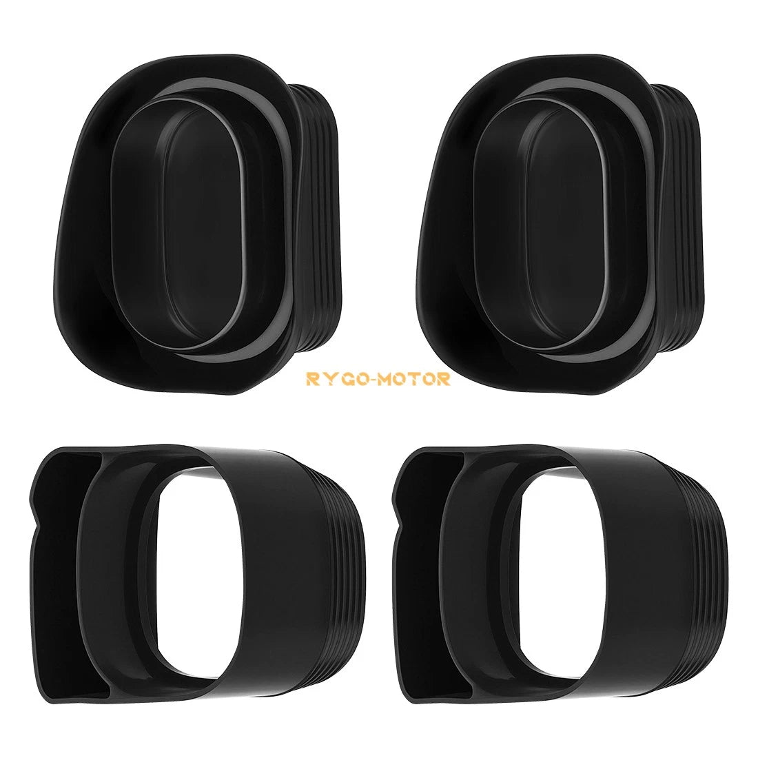 4 Pack Ram Air Intake Duct Rubber Boots for Suzuki GSXR GSX-R 600 750 (1996–2000)