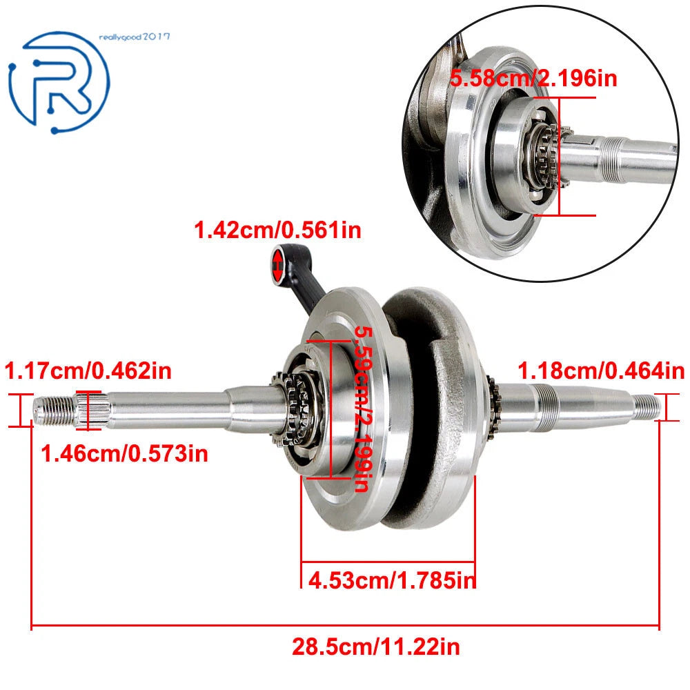 Crankshaft Assembly for GY6 150cc Scooters (4-Stroke)