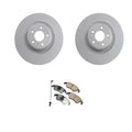 Zimmerman Front Rotors & Akebono Euro Disc Brake Pads Kit for Audi A4 A5 (2009–2016)