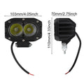 4 Inch LED Cube Pods Work Light Bar Spot Fog Lamp Driving Offroad for Truck ATV