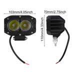 4 Inch LED Cube Pods Work Light Bar Spot Fog Lamp Driving Offroad for Truck ATV