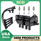 Ignition Coil & Spark Plug Wire & Spark Plug for Hyundai Accent (2000–2005) UF424 27301-26600