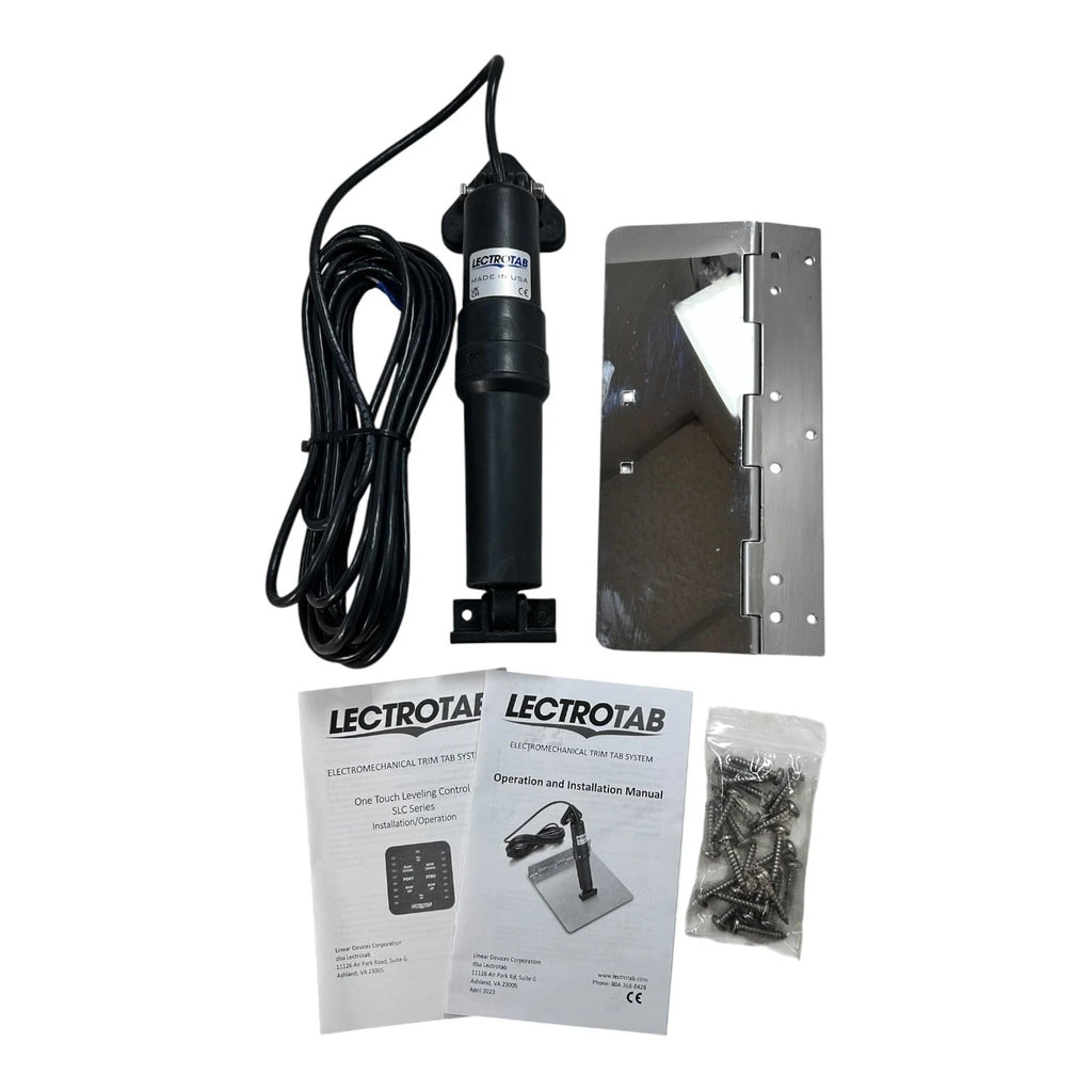Lectrotab Marine Actuator for Marine (OEM) with 23' Cables & 4x12'' Trim Tab