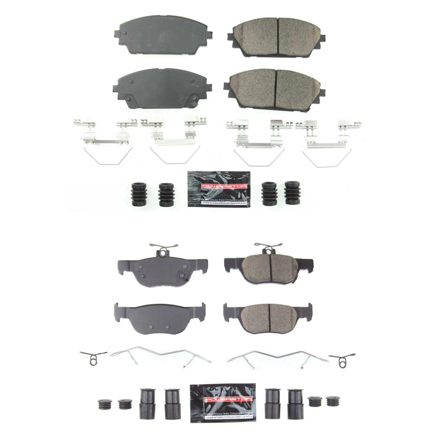 PowerStop Z23 Carbon-Fiber Ceramic Brake Pads Kit for Mazda 3