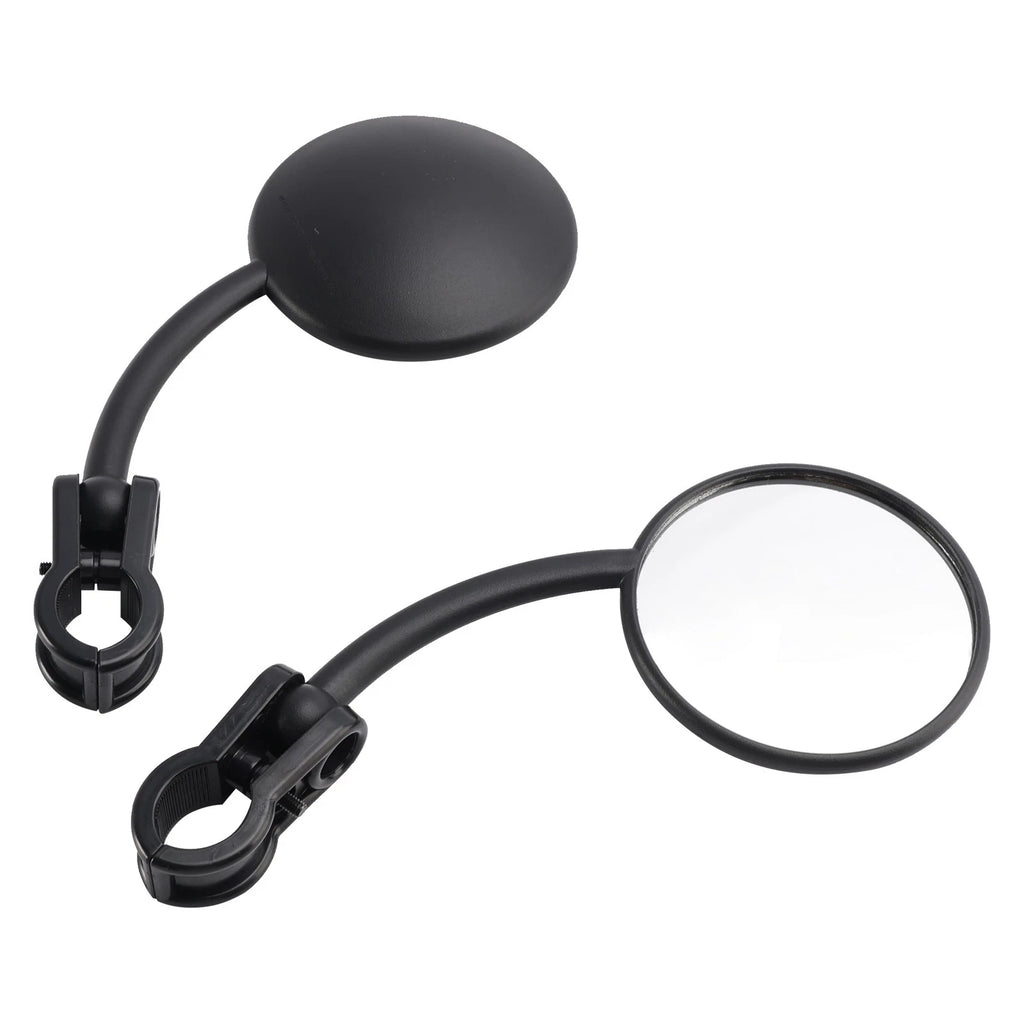 Set of 2 7/8" Handlebar 80mm Round Mirrors for Enduro MX Motocross