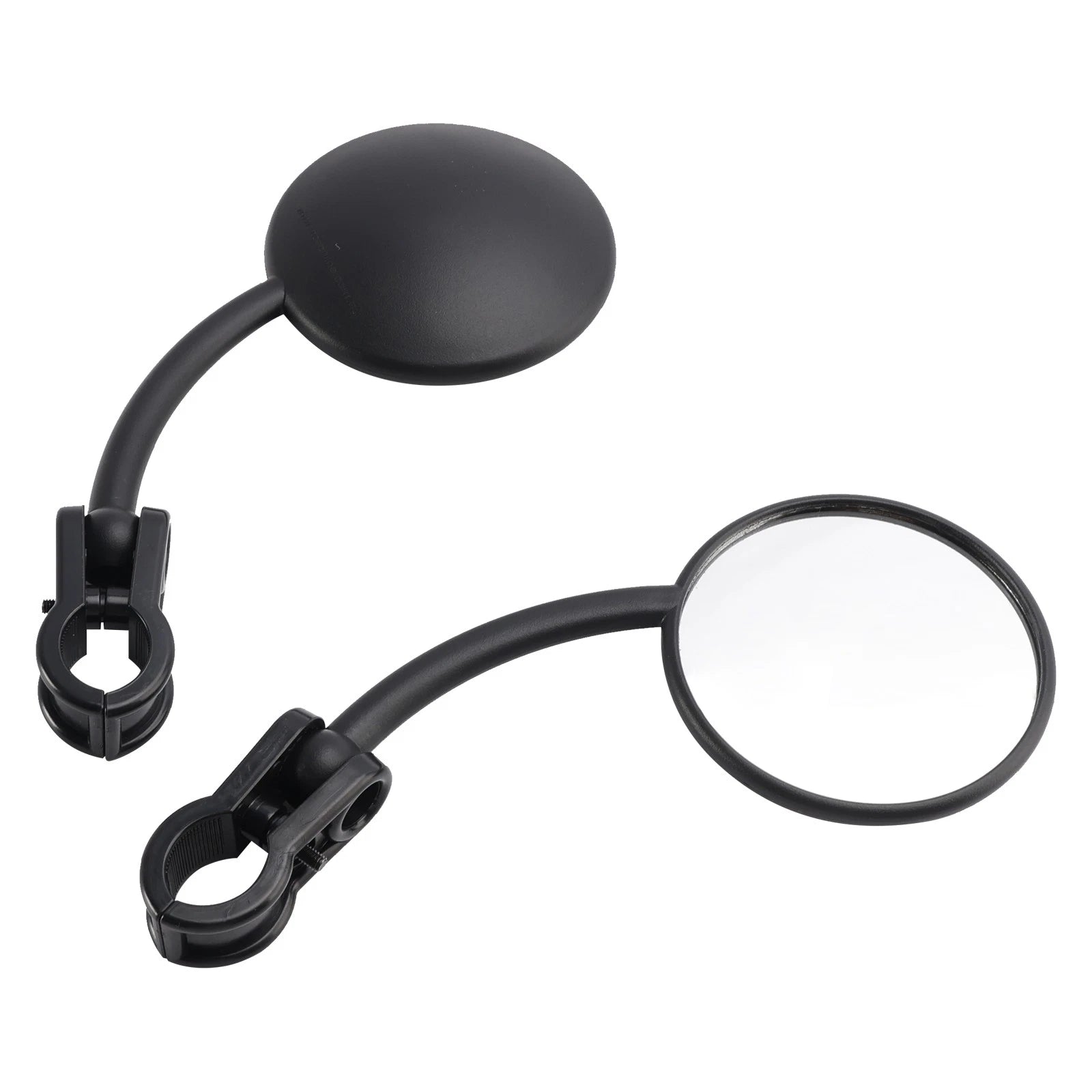 Set of 2 7/8" Handlebar 80mm Round Mirrors for Enduro MX Motocross