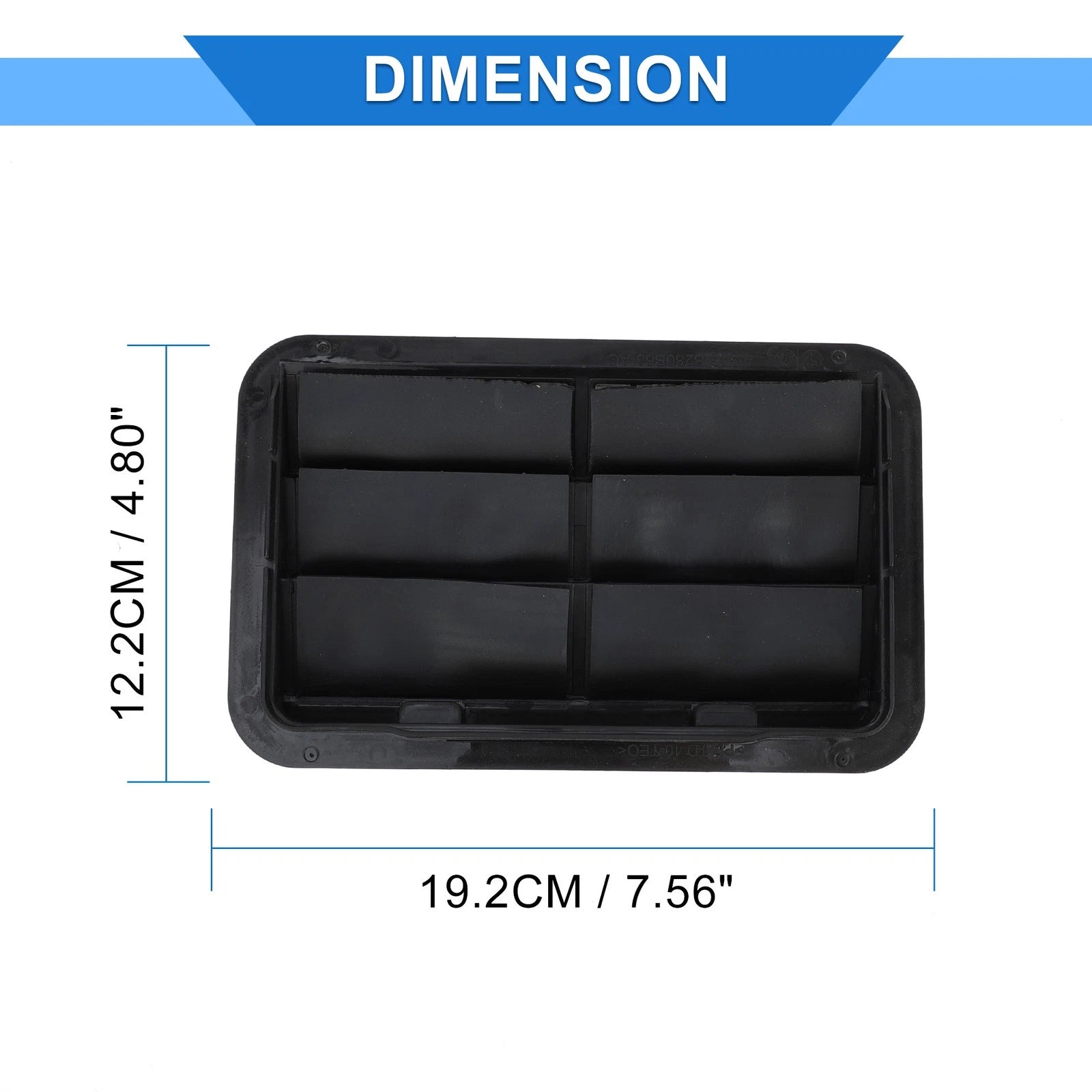 Center Dash A/C Outlet for Ford Fusion (2013–2020) Black Air Vent Panel