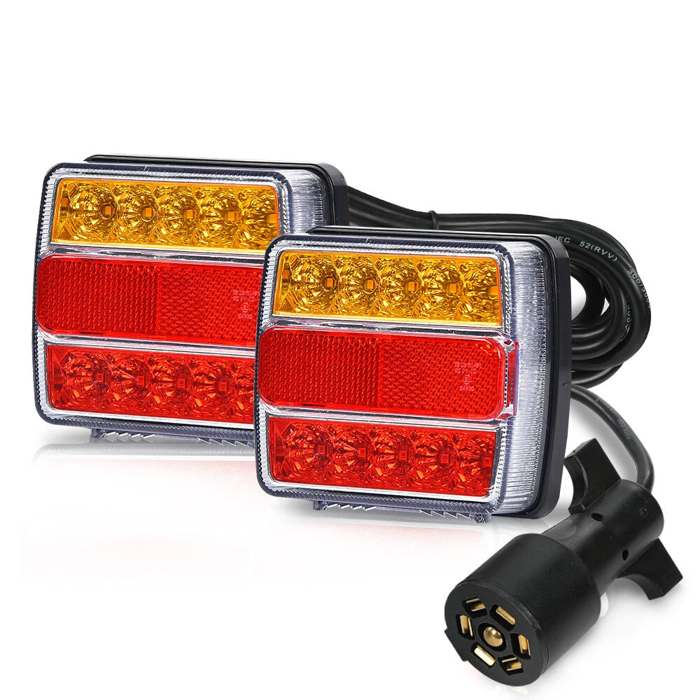 Magnetic LED Towing & Trailer Tail Lights Kit for Trucks, Trailers, RVs, SUVs