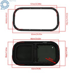 Vertical Slide Teardrop Windows for RV Trailer (12" x 24")