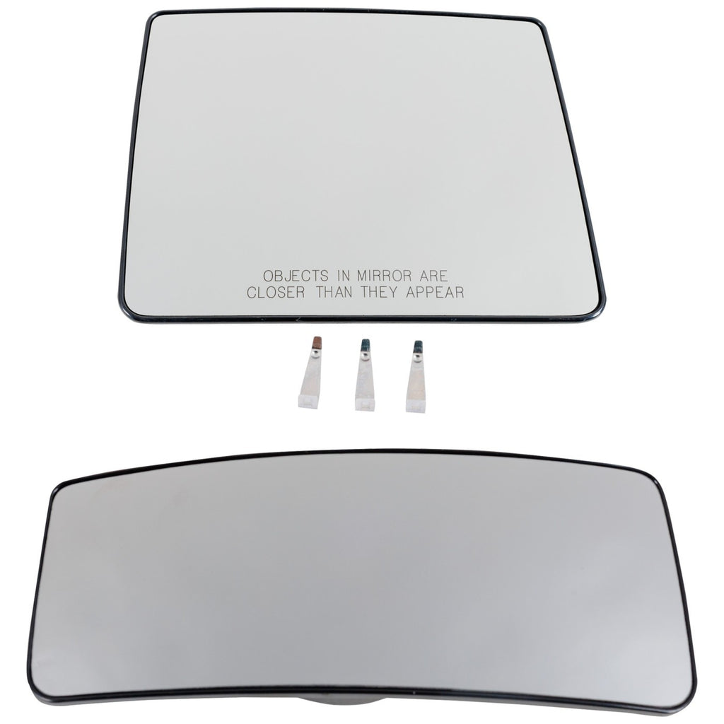 Set of 2 Passenger Right Side Mirror Glass for F150 Truck