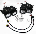80W CREE LED Pods for Chevy Silverado (2007–2014) - Foglight Bracket/Wiring