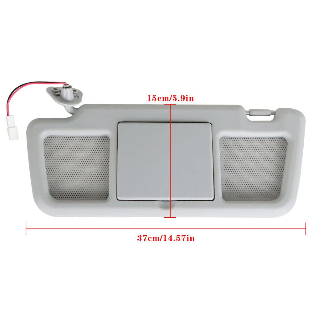 Sun Visor for Mazda RX-8 (2004–2011) Left Side Gray