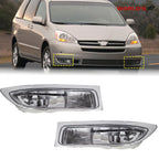 Clear Front Bumper Fog Lights with Bulbs for Toyota Sienna (2004–2005)