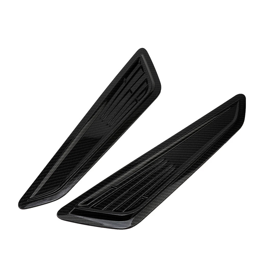 Carbon Fiber Air Flow Hood Scoop Cover Trim for Universal Fit