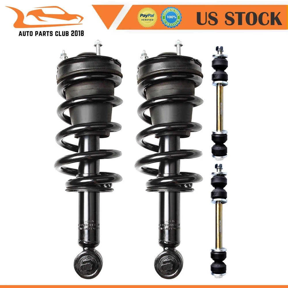 Front Struts Set of 2 for Chevy GMC Silverado Sierra 1500 Tahoe (2007–2014)