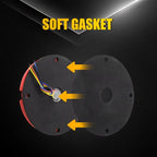 2X 7" Round LED Stop Turn Tail Brake Lights for Truck Trailer (Waterproof)