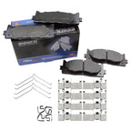 Set of 4 Akebono ProACT Front Ceramic Brake Pads for Toyota ES300h ES350 Avalon Camry (2013–2020)