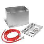 Aluminum Battery Box Relocation Kit for Universal Applications (13.5"W X 9.5"D X 10"H)