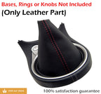 Leather Shift Boot Cover for Nissan 370Z (2008–2019) Red Stitch
