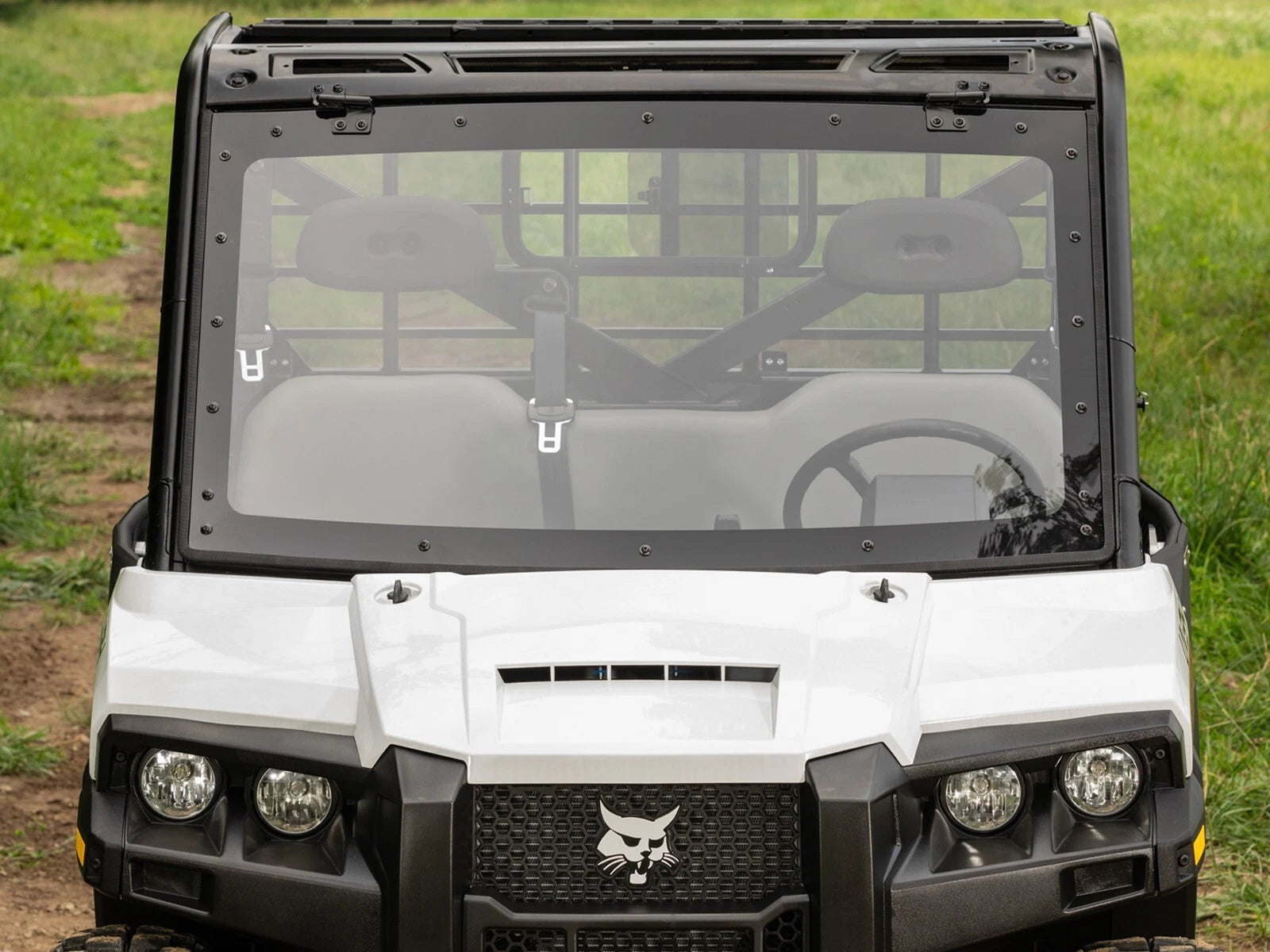 SuperATV Maxdrive Power Flip Windshield for Bobcat UV34/UV34XL (2019–2023)