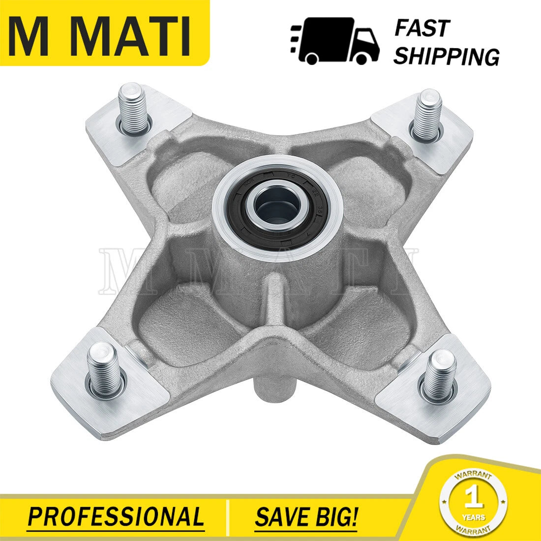 Front Wheel Hub Assembly for Yamaha Raptor 660R YFM660R (2001–2005) w/ Studs Bearing
