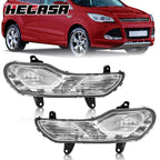 Set of 2 Clear Fog Light Bumper Lamps for Ford Escape Kuga (2013–2016)