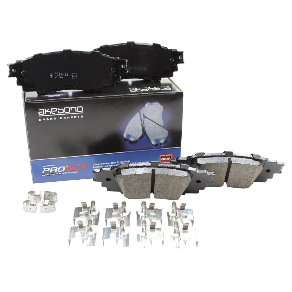 Set of 4 Akebono Rear Ceramic Brake Pads for NX300 RX350 C-HR Camry RAV4