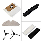 Replacement Parts Set of 4 for T1 Pro Roller Brush Filter Side Brush Mop Cloth