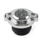 Chrome Fuel Gas Tank Oil Cover with Clock for Harley Sportster 883 (2004–2023)