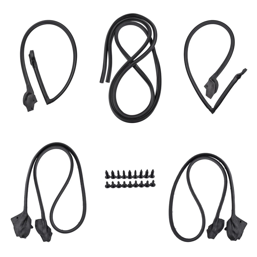 Set of 5 Weatherstrip Seals for Chevrolet Camaro Pontiac Firebird (1970–1981)