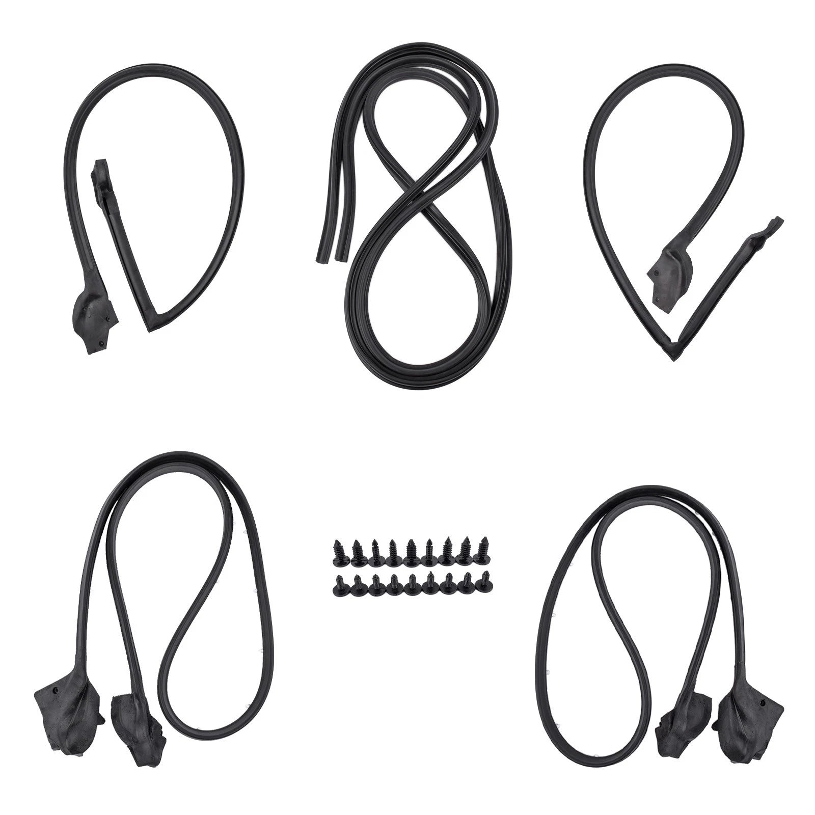 Set of 5 Weatherstrip Seals for Chevrolet Camaro Pontiac Firebird (1970–1981)