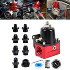 Adjustable EFI Fuel Pressure Regulator Bypass Gauge 6AN 8AN 10AN for Universal