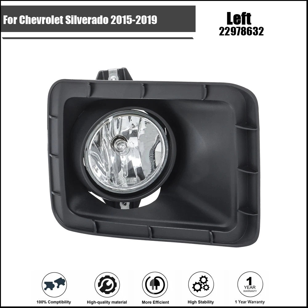 Fog Light Bezel Panel for Chevrolet Silverado 2500HD 3500 (2015–2019)