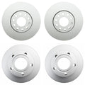 Hella Brake Rotors Kit for Audi A6 Quattro, VW Passat (100) (288mm/245mm)