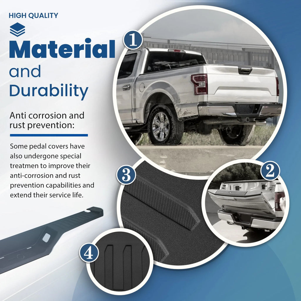 Rear Bumper Top Step Pad Cover for Ford F-150 (2015–2020)