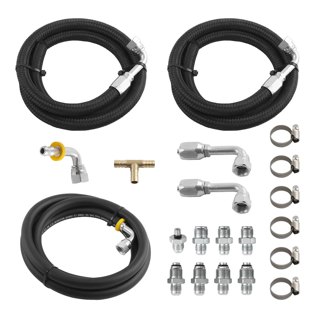 Steering Hose Hookup Fittings Kit for Power Brake Booster (All Years)