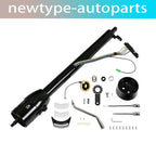 30" Stainless Steel Tilt Steering Column & Adapter for Universal Fit (No Key)