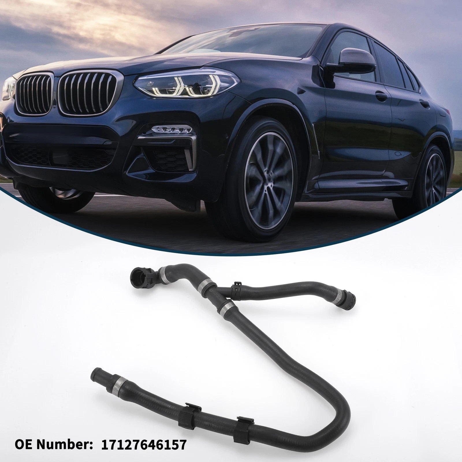 Radiator Hose No.17127646157 for BMW X3 (2010–2017) Cooling Liquid Tube