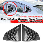 Air-intake Rear Window Quarter Glass Duct Vent Covers for BMW X4 (2018-2024)