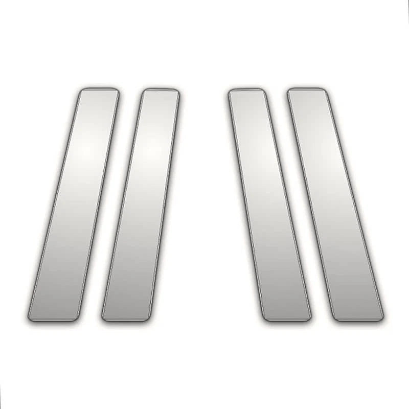 Chrome Pillar Post Covers 4Pc Replacement for Jaguar XJ8 XJ (2003–2009)