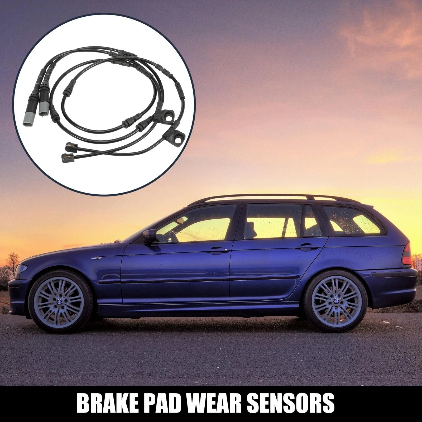 2X Front Brake Pad Electronic Wear Sensor 34356792567 for BMW X5 (2011–2016)