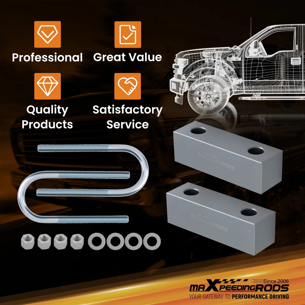 2" Rear Lowering Block Kit for Chevy C-1000/C-2000 Truck (1960–1972)