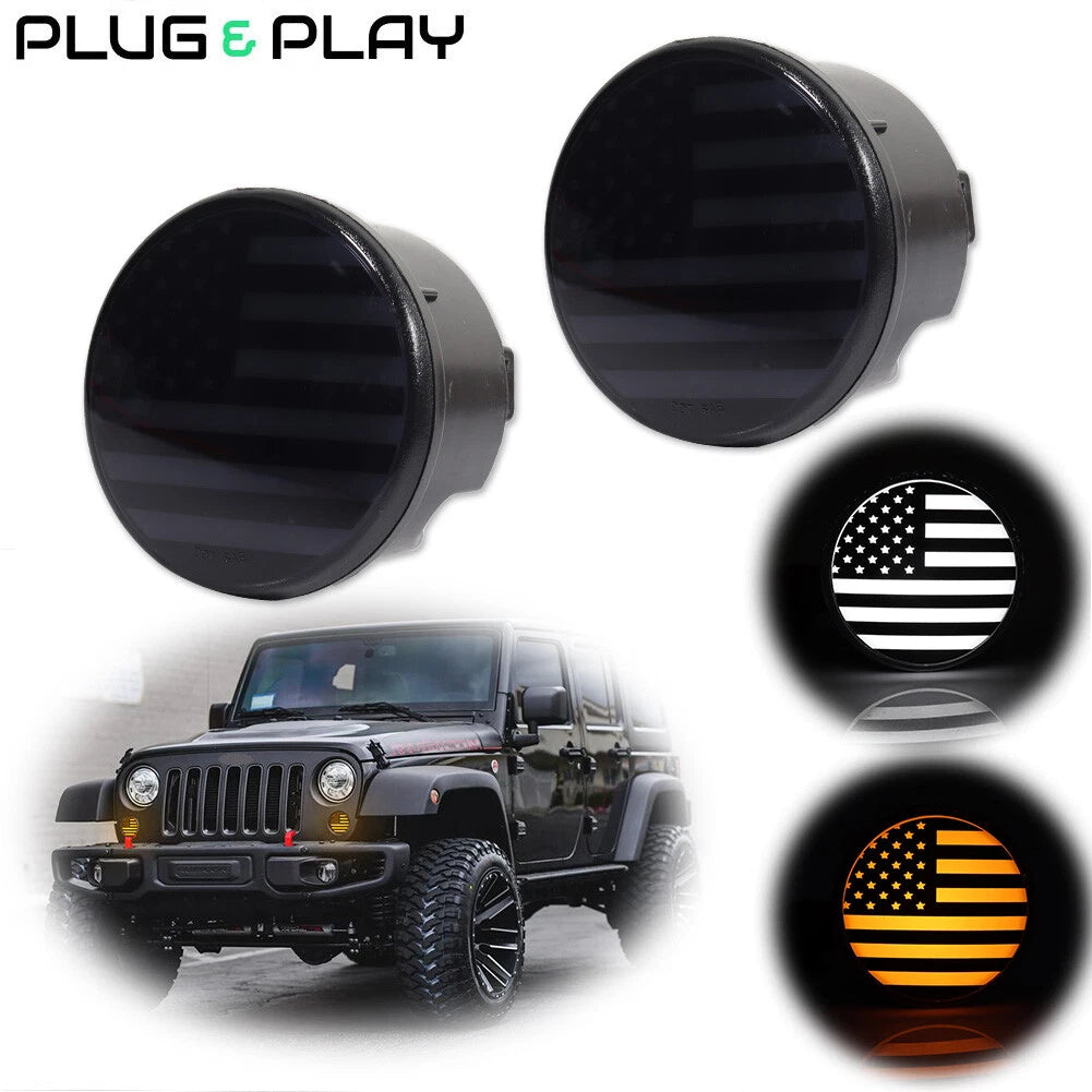 Dual-Color LED DRL/Turn Signal Lights for Jeep Wrangler JK (2007–2018)