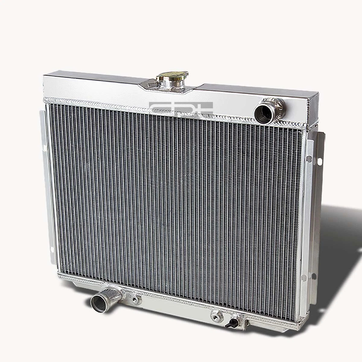 3-Row Aluminum Racing Radiator for Mustang/Falcon/Fairlane V8 (1967–1970)