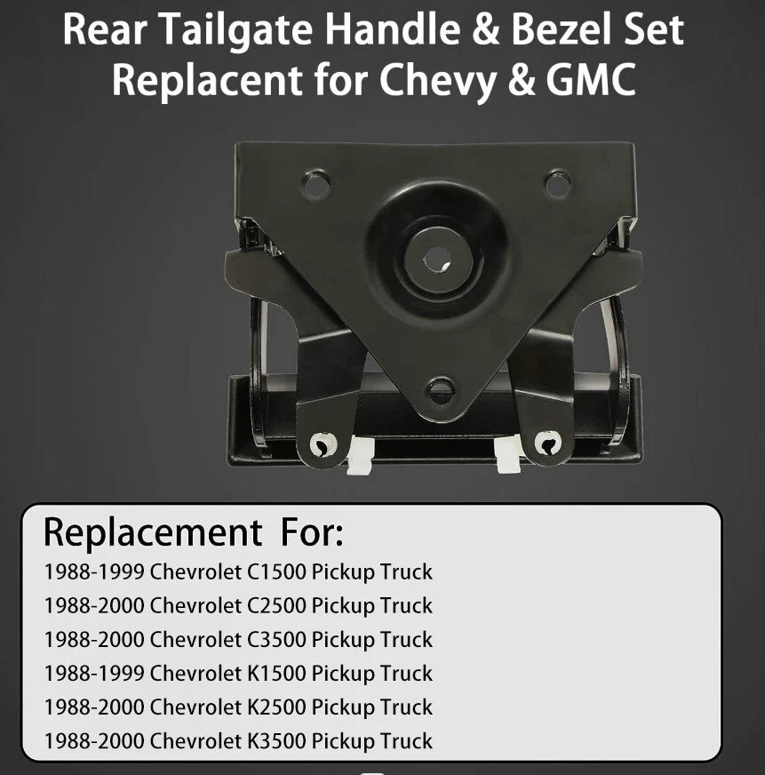 Metal Tailgate Handle Set for Chevrolet C/K 1500 2500 3500 (1988-2000)