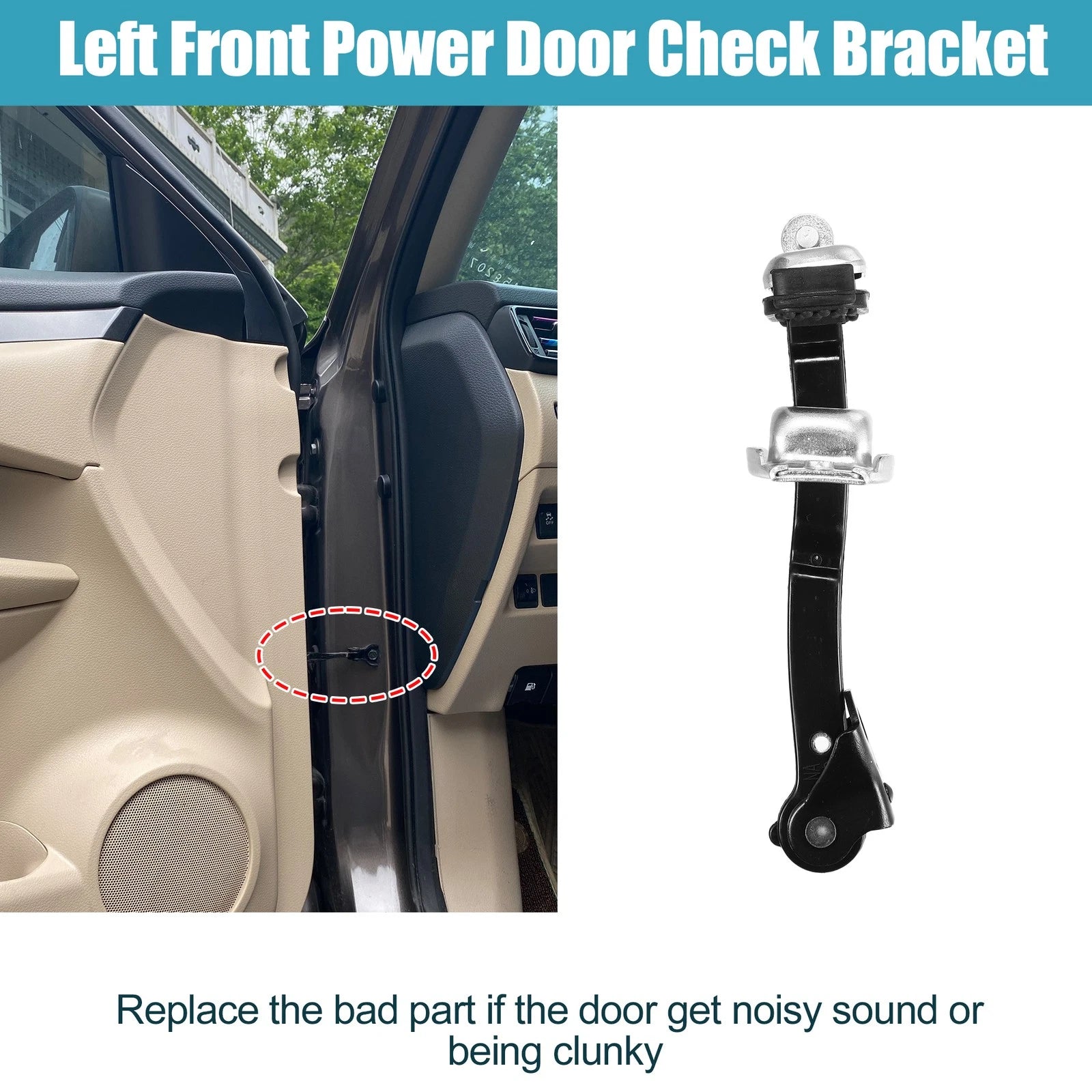 Front Left Door Check Strap Stay for Honda Civic Sedan (2006–2011) 72380-SNE-A01